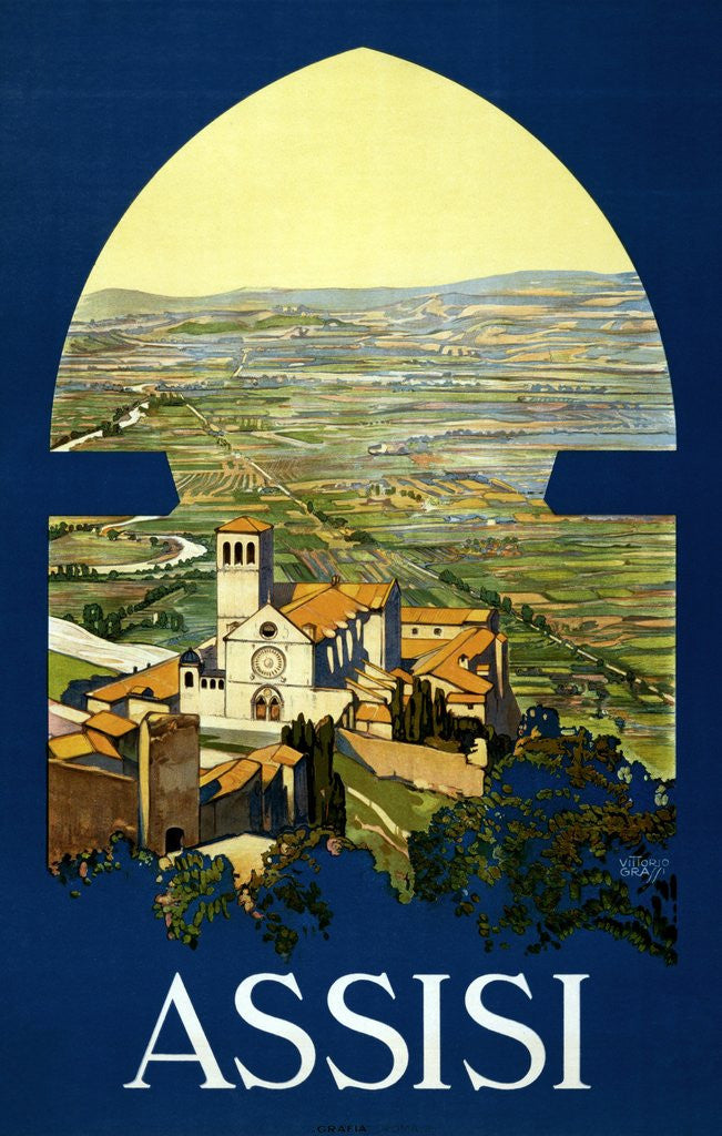 Detail of Assissi travel poster by Anonymous