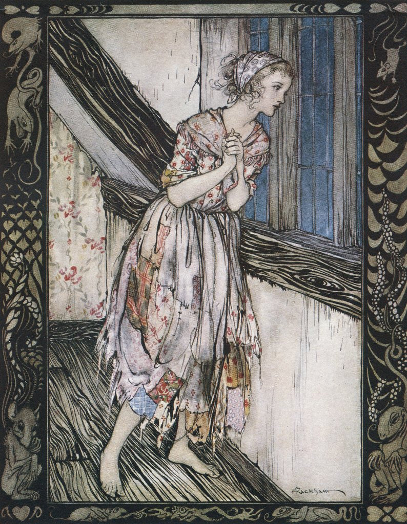 Detail of Cinderella by Arthur Rackham