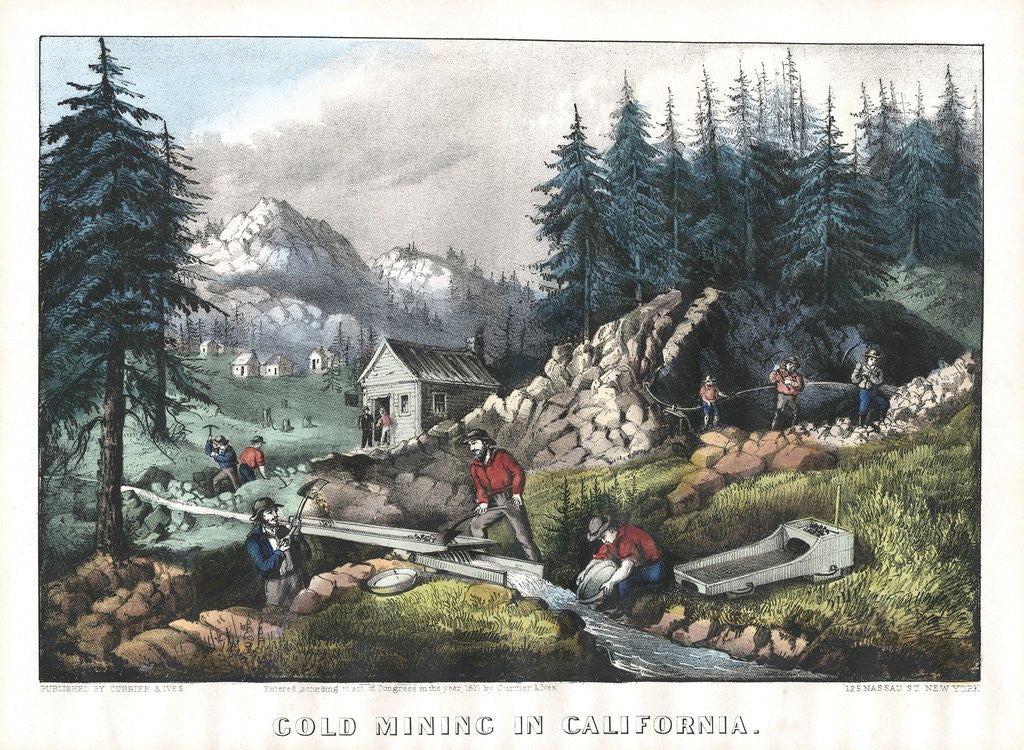 Gold Mining in California by Corbis