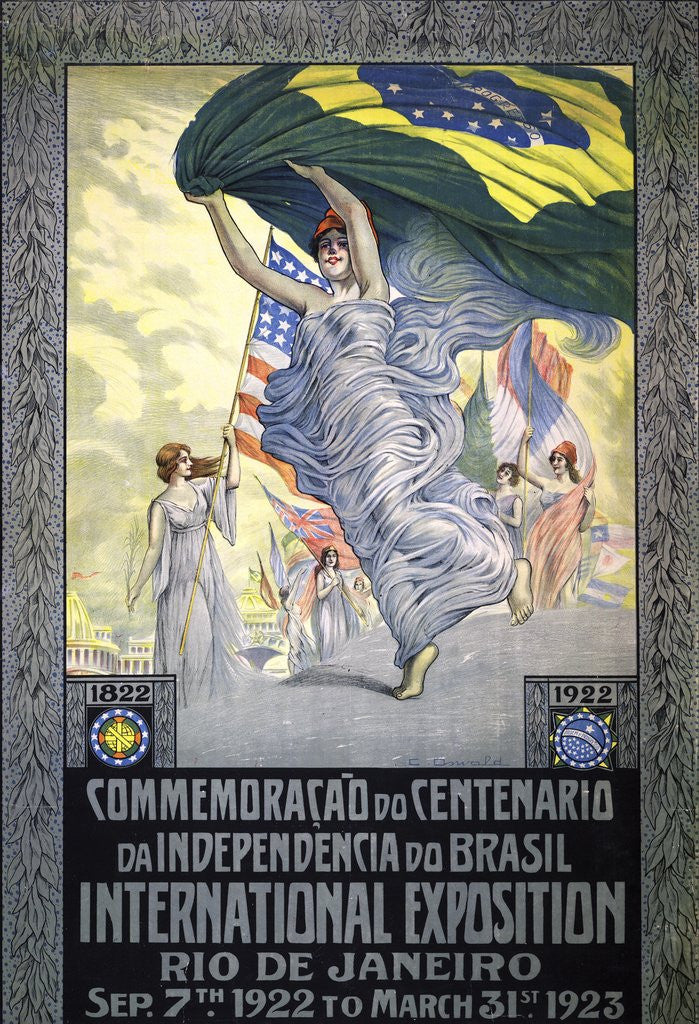 Detail of Centennial of Brazilian independence poster by Anonymous