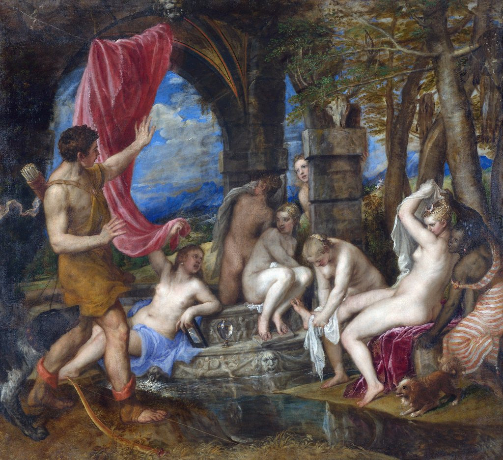Detail of Diana and Actaeon by Titian