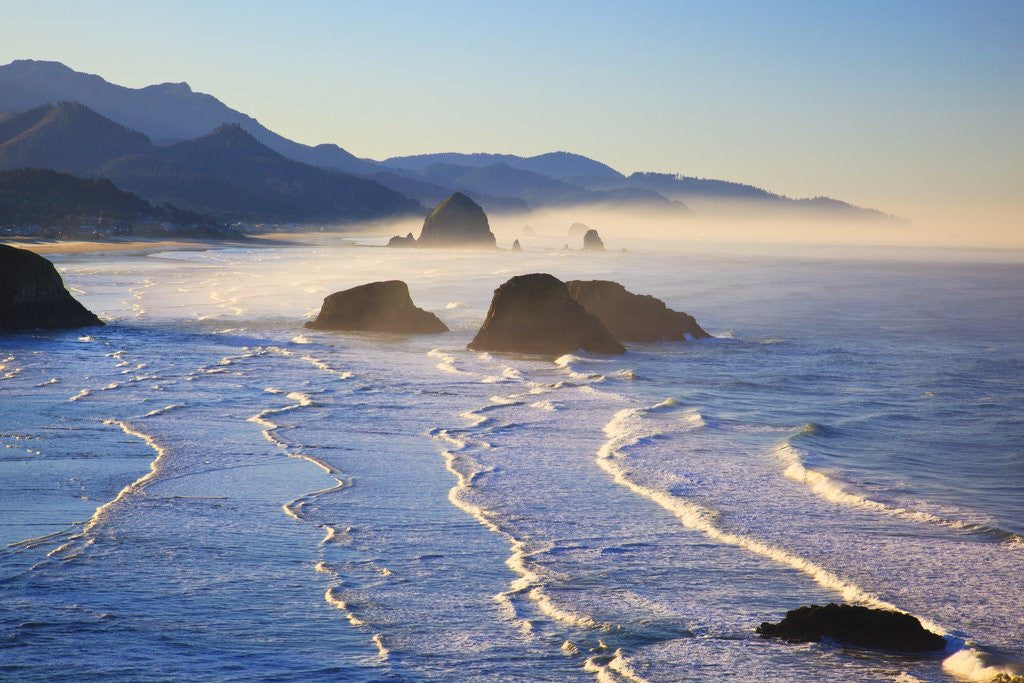 Detail of Haystack Rock from Ecola State Park, Oregon Coast. by Anonymous