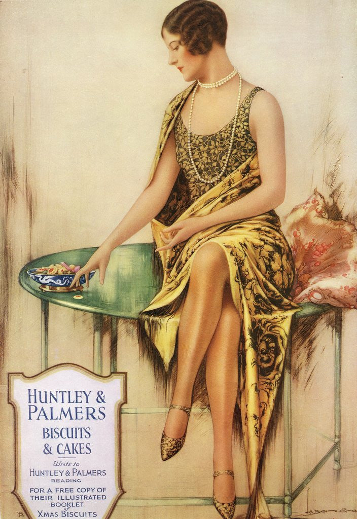 Detail of Flapper with long pearls and bobbed hair by Anonymous