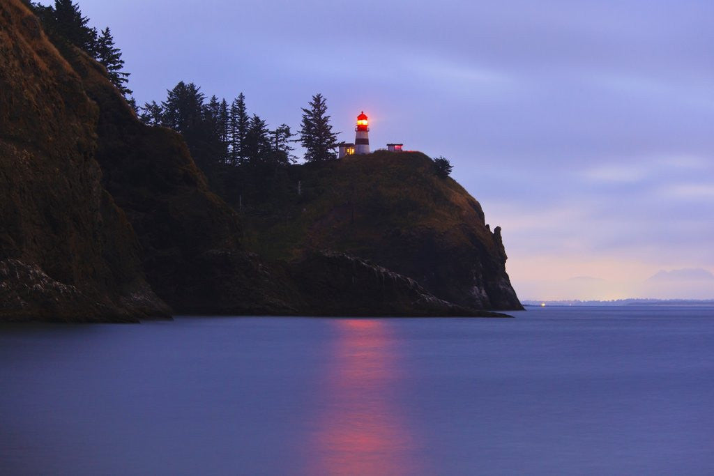 Detail of sunrise Cape Disapointment Lighthouse, Washington State, Pacific Northwest by Anonymous