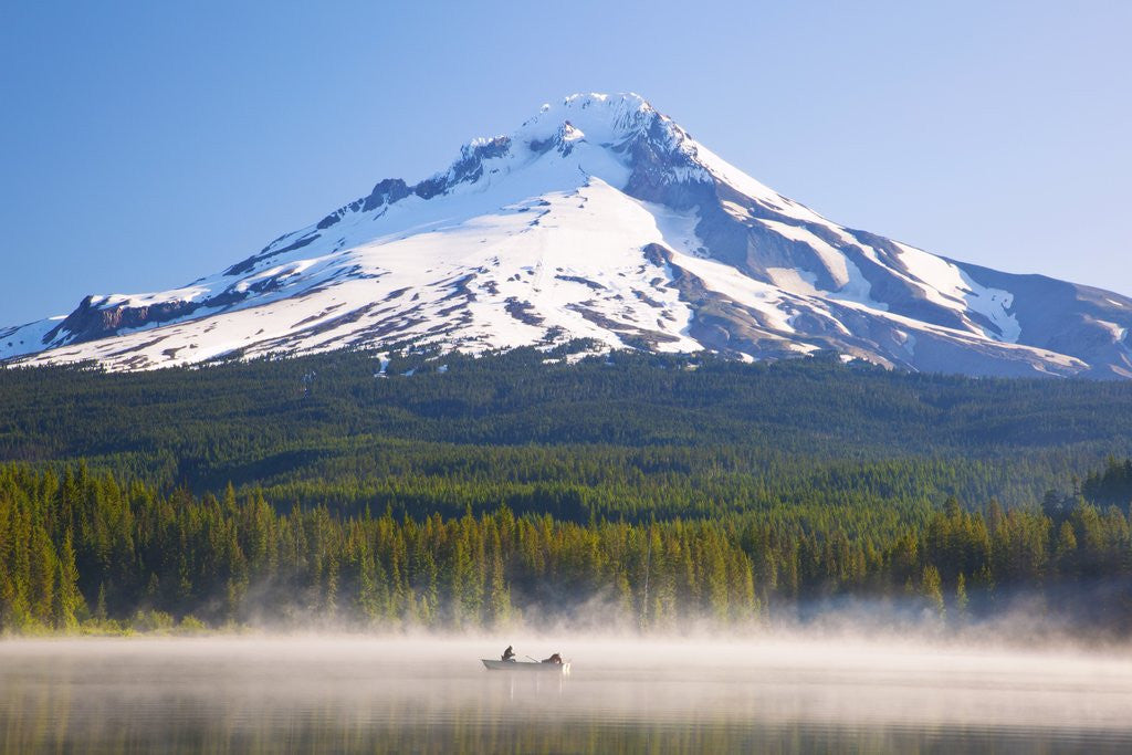 Detail of Reflection in Trillium Lake, Mt. Hood, Oregon Cascades. Pacific Northwest by Anonymous