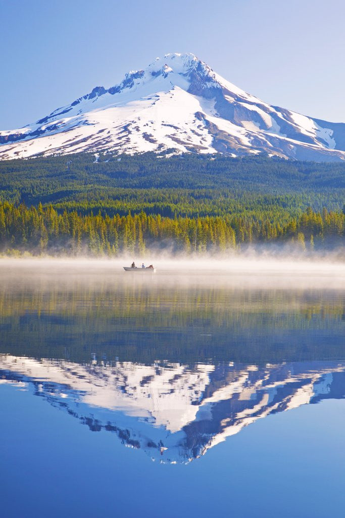 Detail of Reflection in Trillium Lake, Mt. Hood, Oregon Cascades. Pacific Northwest by Anonymous