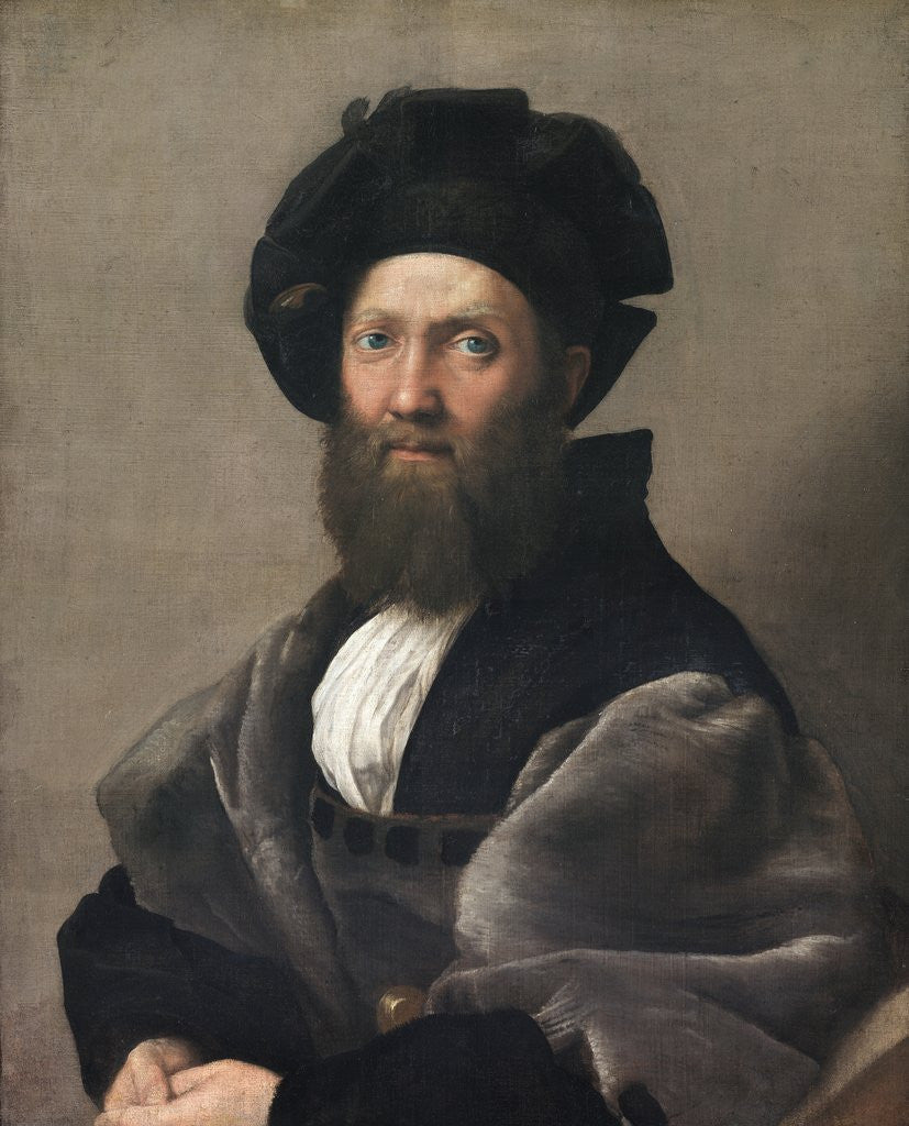 Detail of Baldassare Castiglione by Raphael