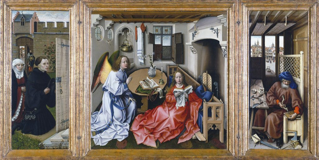 Detail of The Merode Altarpiece by Robert Campin