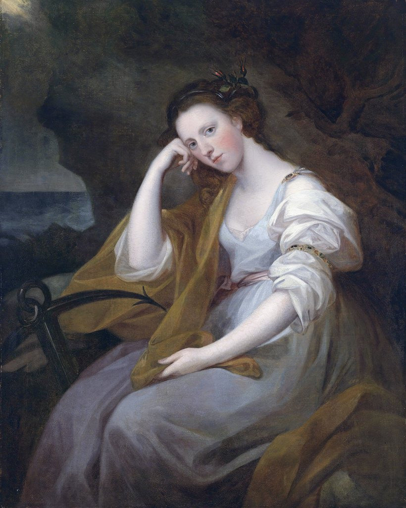 Detail of Portrait of Louisa Leveson Gower as Spes (Goddess of Hope) by Angelica Kauffman