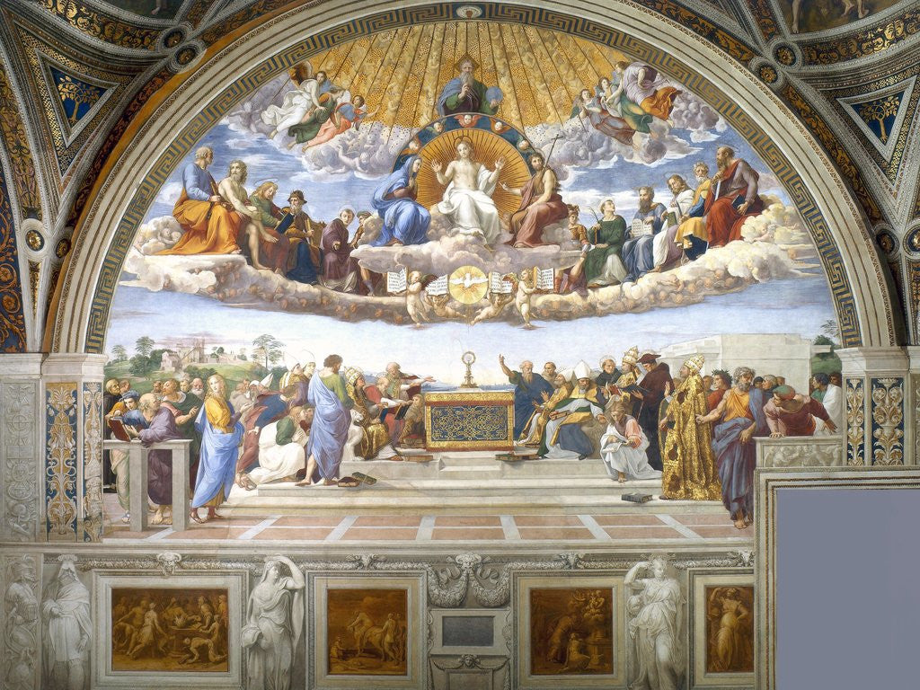 Detail of Disputation of the Holy Sacrament by Raphael