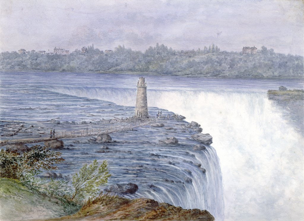 Detail of Grand Falls of the Niagara from the Observatory at Goat Island, July 22, 1846 by Michael Seymour