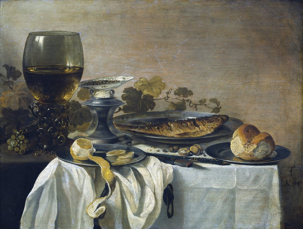 Detail of Still Life by Pieter Claesz