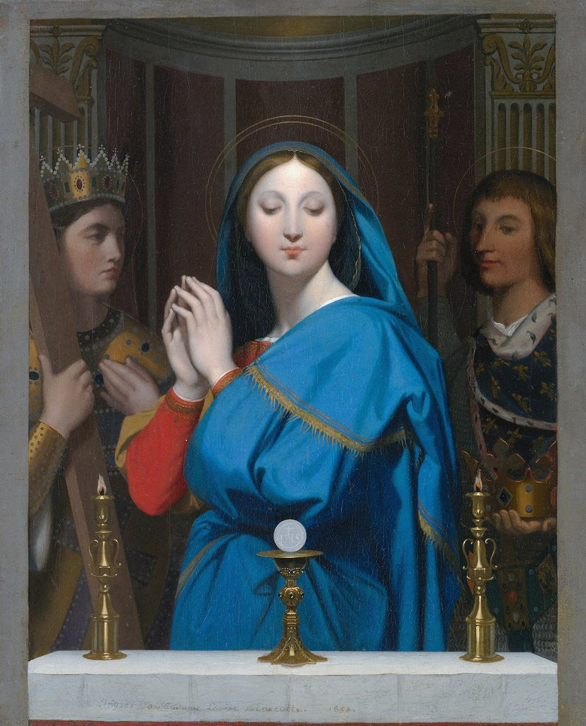 Detail of The Virgin Adoring the Host by Jean-Auguste-Dominique Ingres