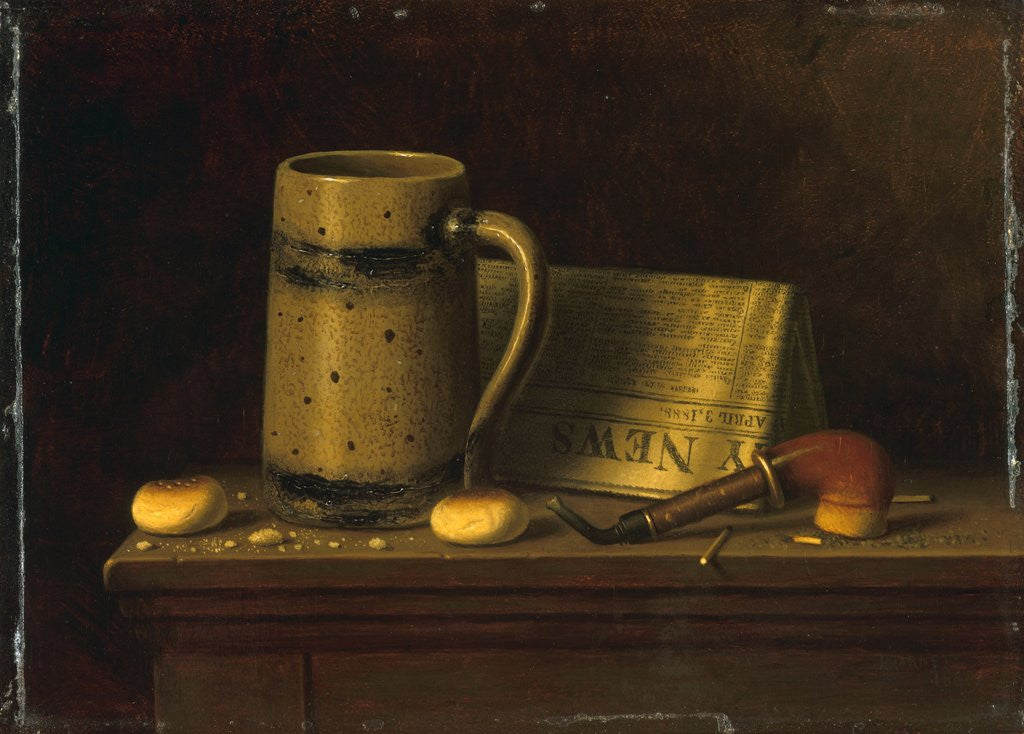 Detail of New York Daily News by William Michael Harnett