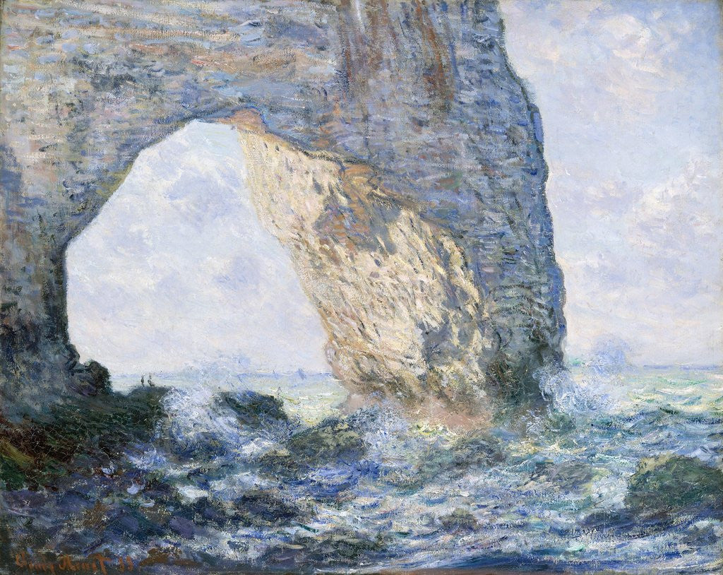 Detail of The Manneporte (Etretat) by Claude Monet