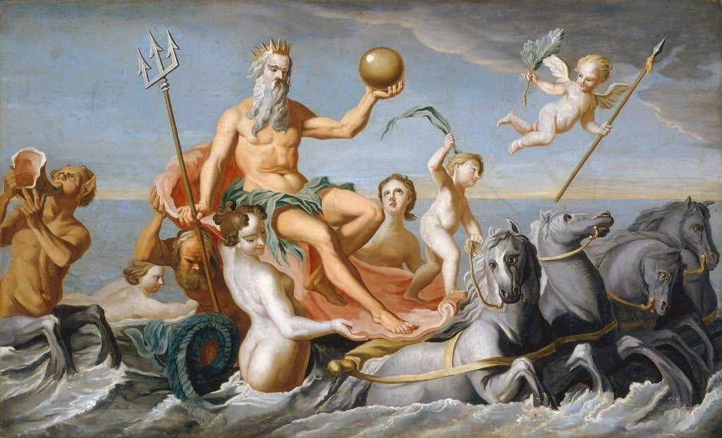 Detail of Poseidon at Sea by Anonymous