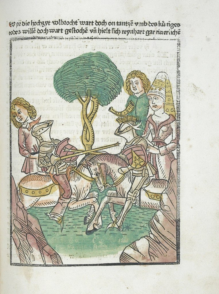 Detail of Woodcut illustration from Medieval book by Anonymous