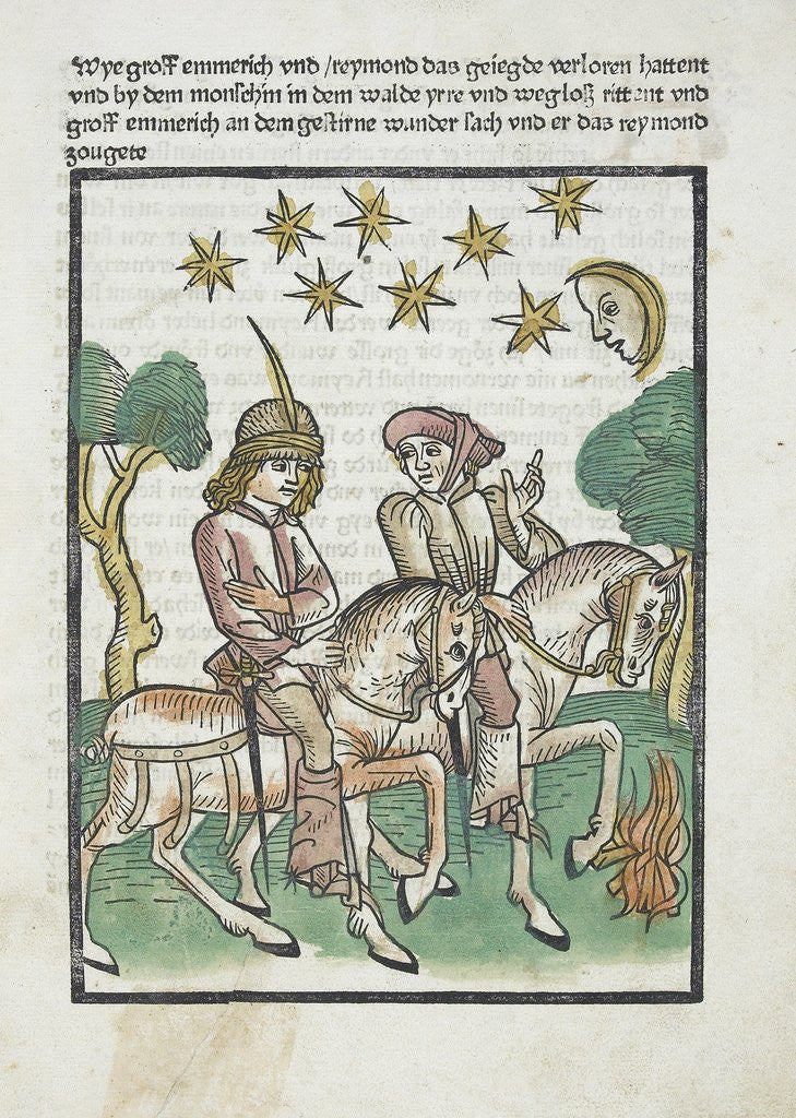 Detail of Woodcut illustration from Medieval book by Anonymous