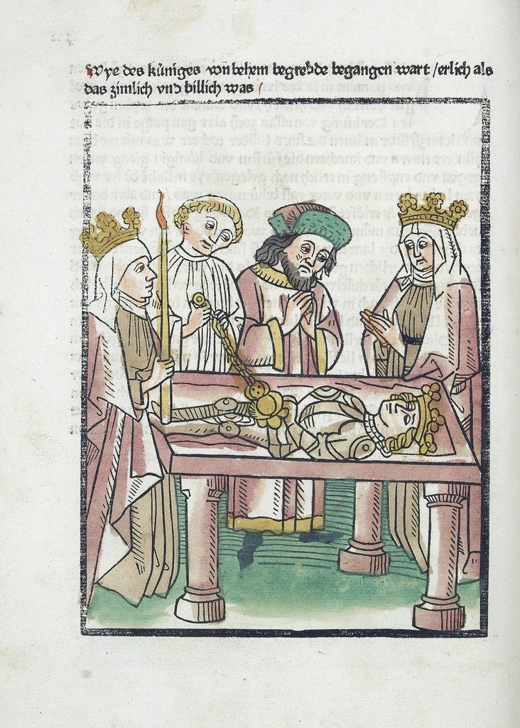 Detail of Woodcut illustration from Medieval book by Anonymous