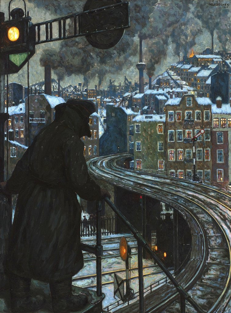 Detail of Arbeiterstadt (Working Class City) by Hans Baluschek