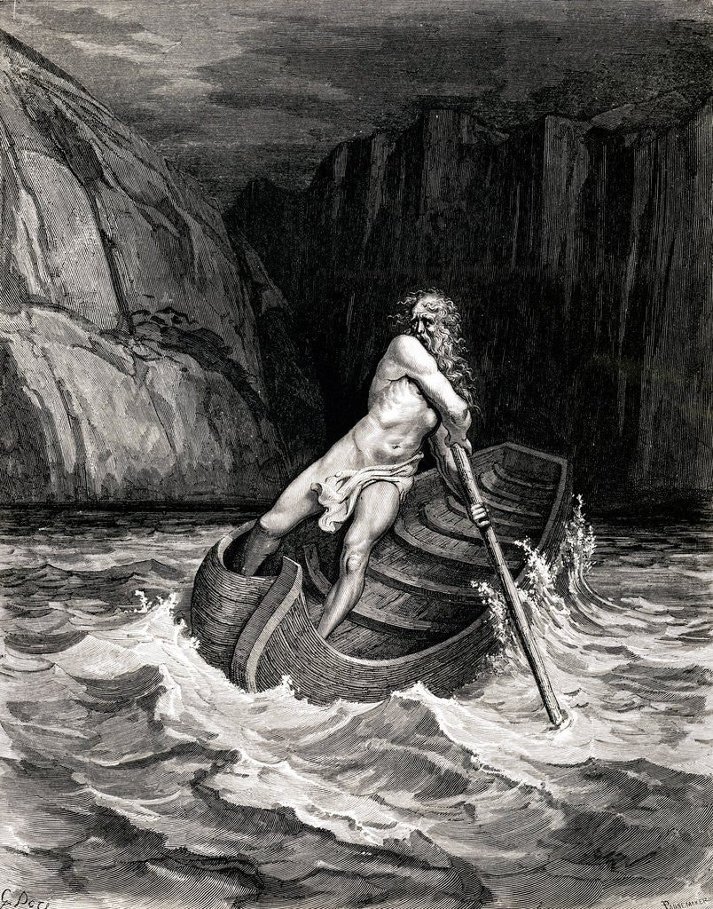 Detail of Arrival of Charon by Gustave Dore