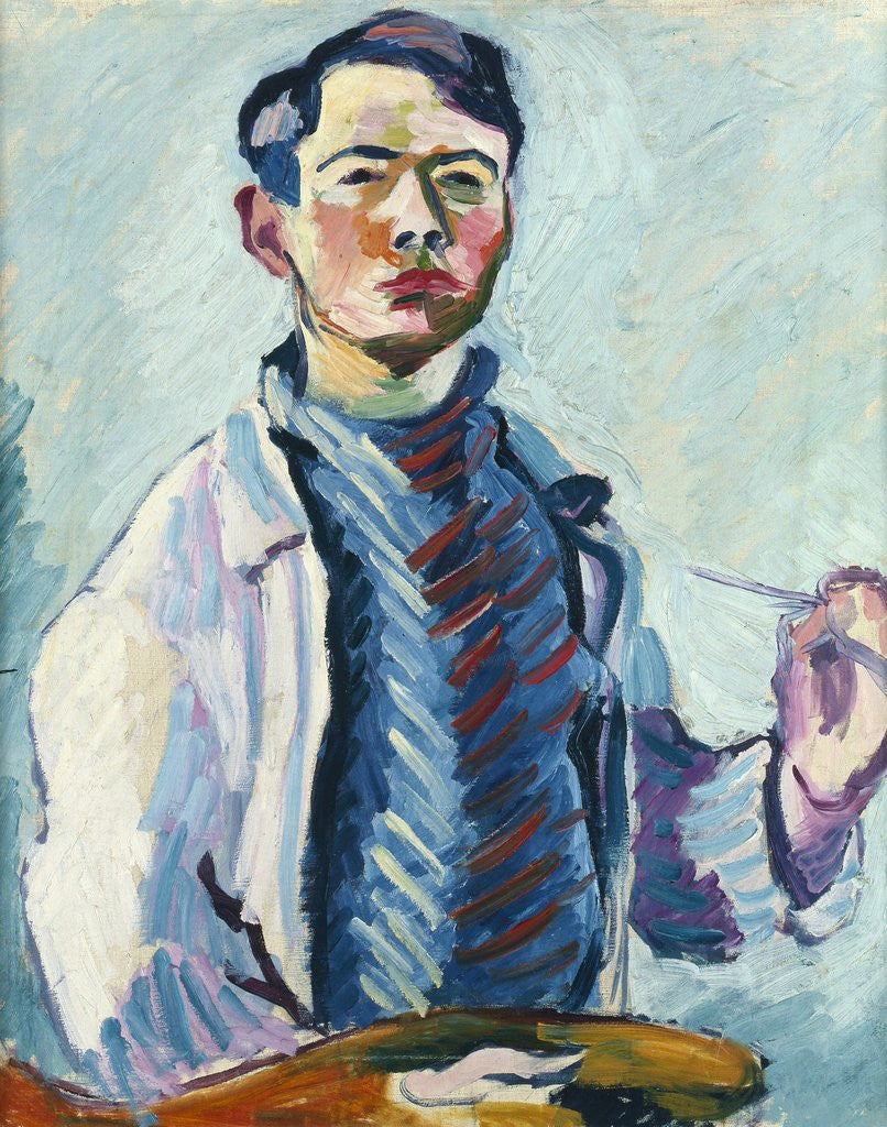 Detail of Self-Portrait by Helmuth Macke