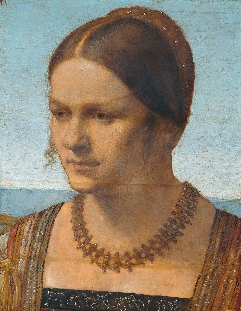 Detail of Portrait of a Young Venetian Lady by Albrecht Dürer