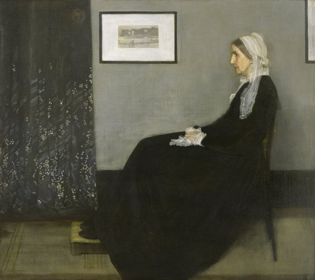Detail of Arrangement in Grey and Black No. 1 by James Abbot McNeill Whistler