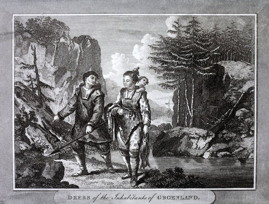 Detail of Dress of the inhabitants of Greenland. by Anonymous