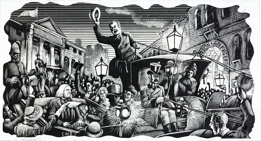 Detail of Franz Lizst's 1840 highly popular visit to London by Anonymous