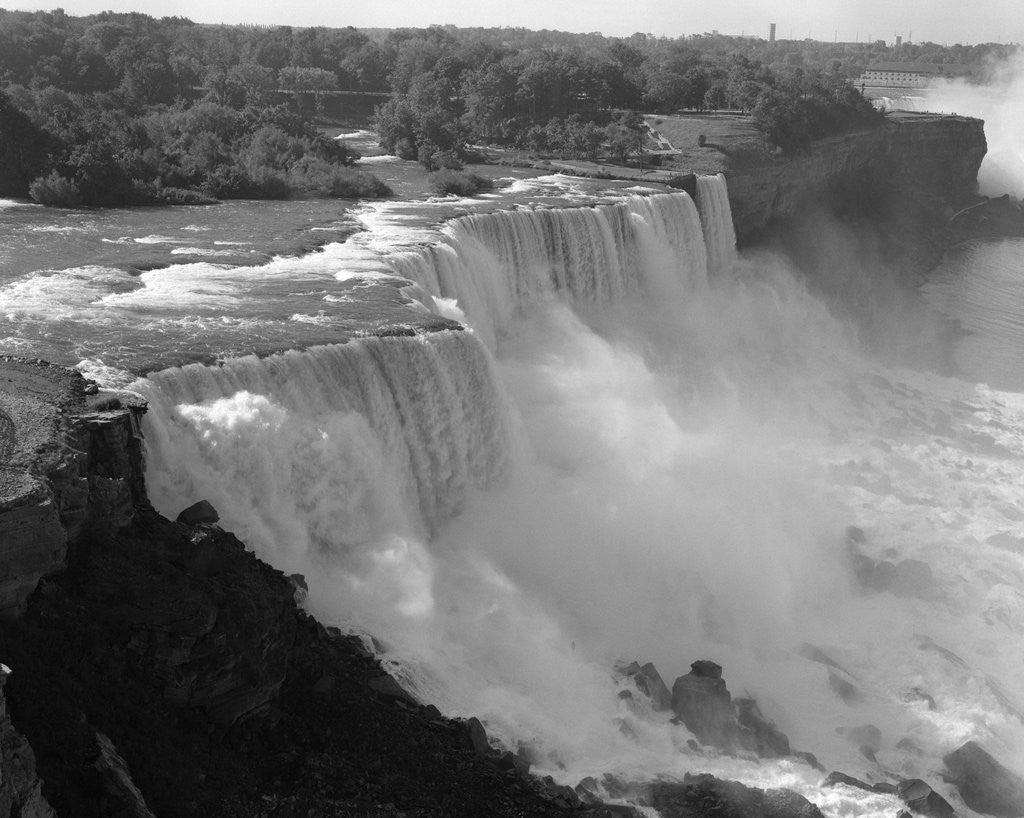 Detail of 1960s american falls portion of niagara falls new york usa by Anonymous