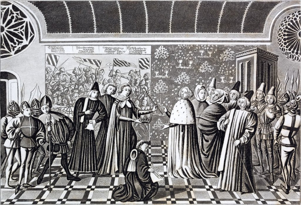 Detail of King Richard resigns his crown and Kingdom to the Duke of Lancaster by Anonymous