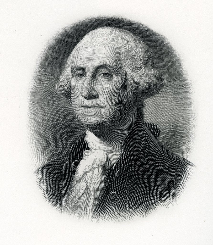 Detail of Official portrait of President George Washington by Corbis