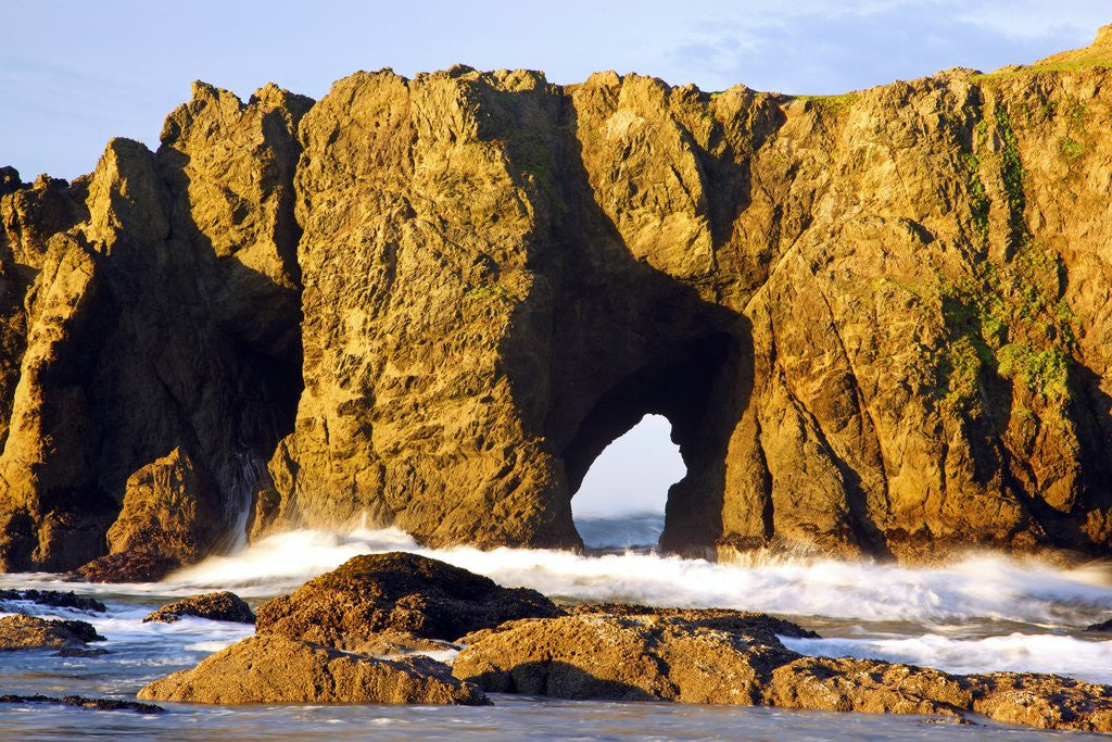 Detail of rock formations at low tide, Bandon Beach, Oregon Coast, Pacific Northwest. Pacific Ocean by Anonymous