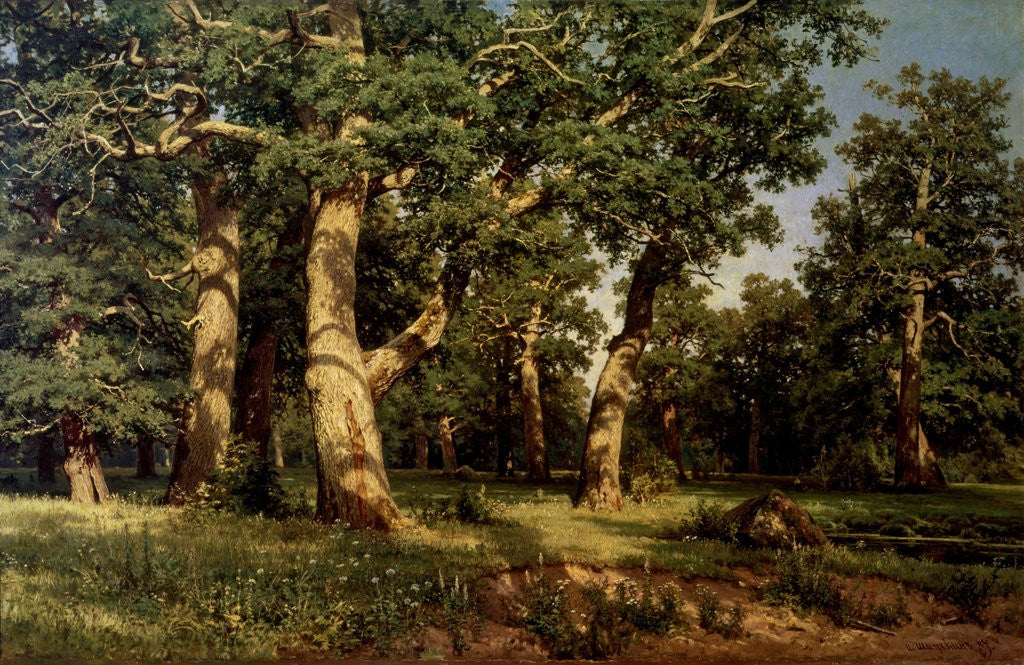 Detail of Shishkin I. Painting by Anonymous