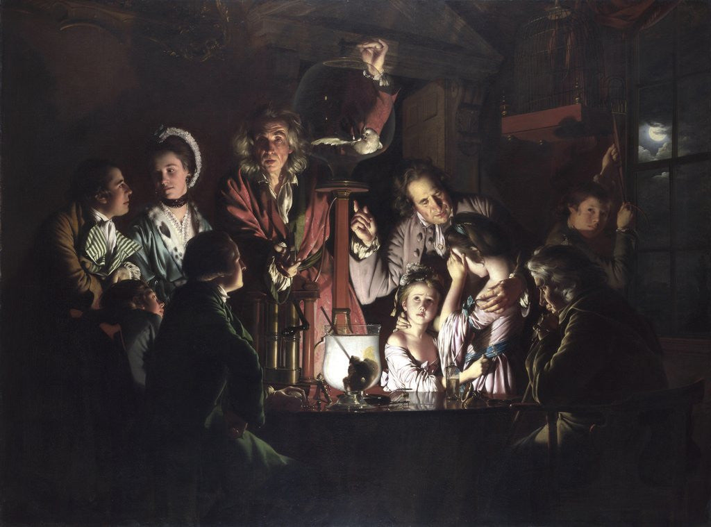 Detail of An Experiment on a Bird in an Air Pump by Joseph Wright of Derby