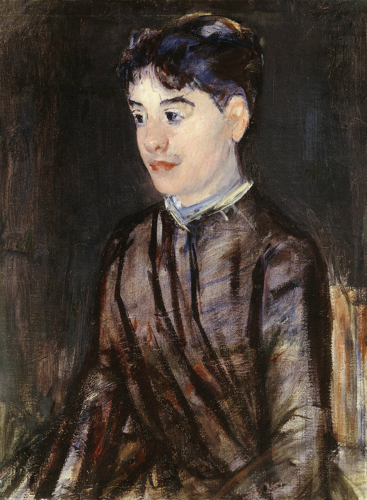 Detail of Young Woman in Black by Mary Cassatt