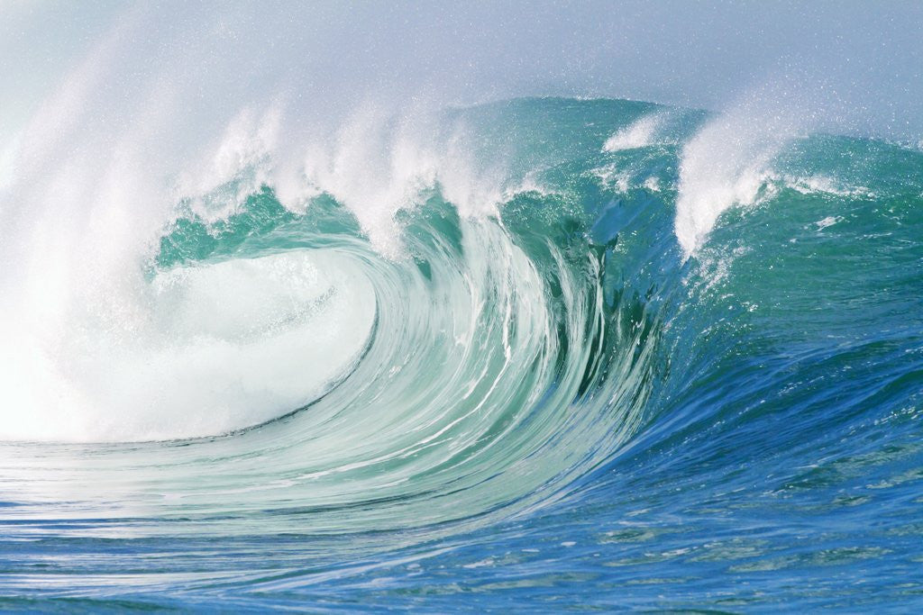 Detail of Breaking wave in Hawaii by Corbis