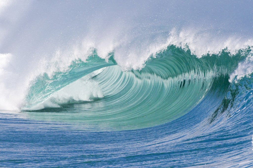 Detail of Breaking wave in Hawaii by Corbis
