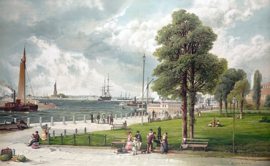 Detail of Castle Garden, New York by Anonymous