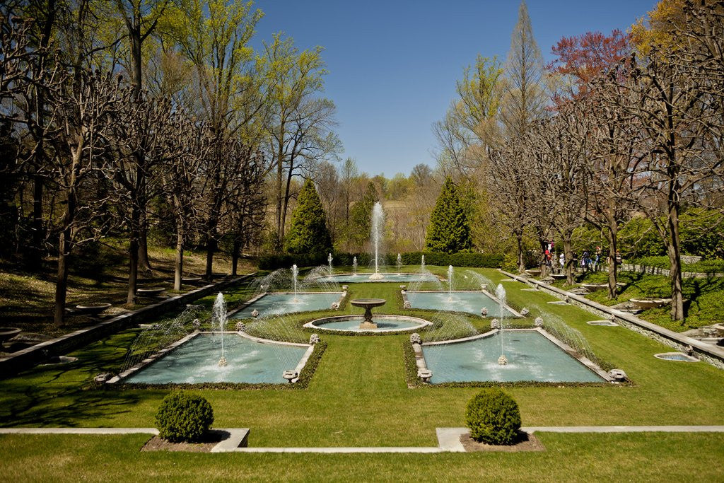 Detail of Italian Water Garden at Longwood Garden by Anonymous