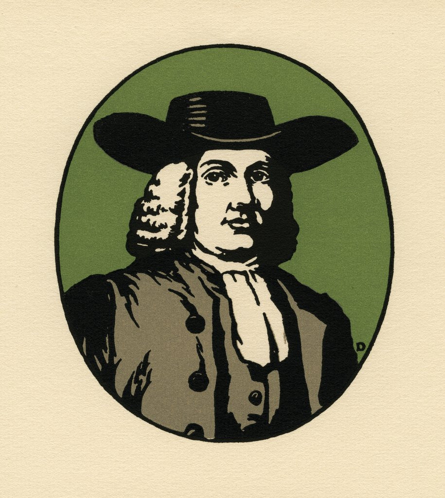 Detail of Portrait of William Penn by Anonymous