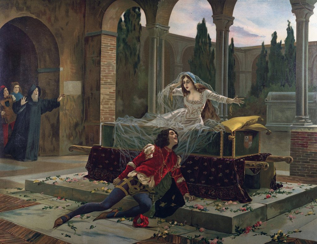 Detail of Scene from Romeo and Juliet by Anonymous