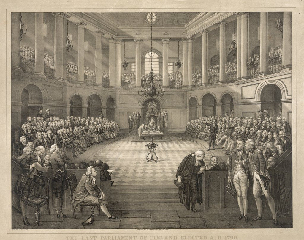 Detail of The Last Parliament of Ireland by Anonymous