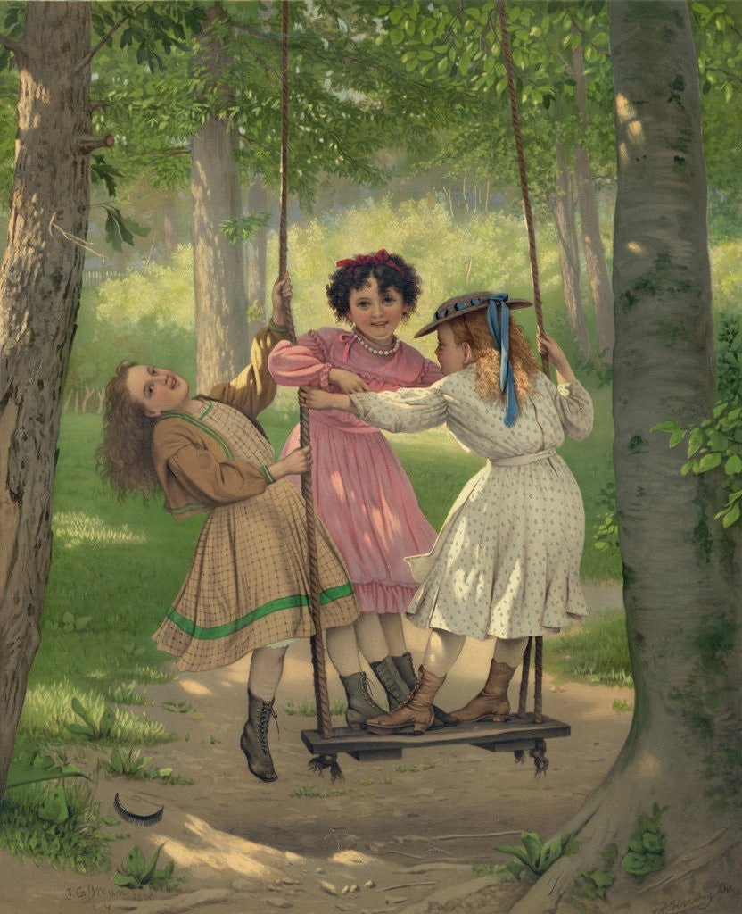 Detail of Three Tomboys by Anonymous