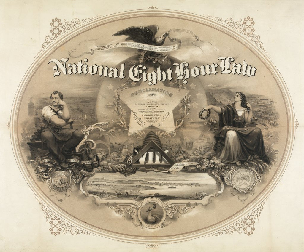 Detail of National Eight-Hour Law by Anonymous