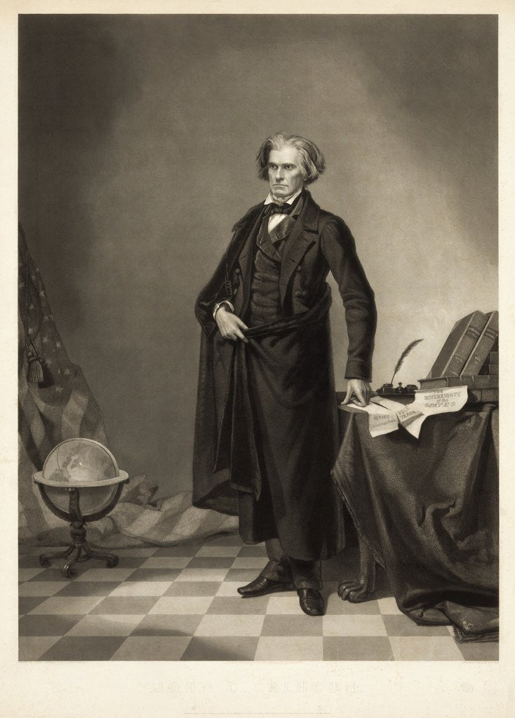 Detail of Portrait of John C. Calhoun by Anonymous
