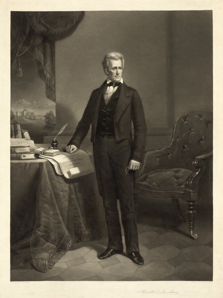 Detail of Portrait of Andrew Jackson by Anonymous