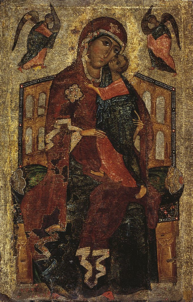 Detail of Virgin of the Tolga by Anonymous