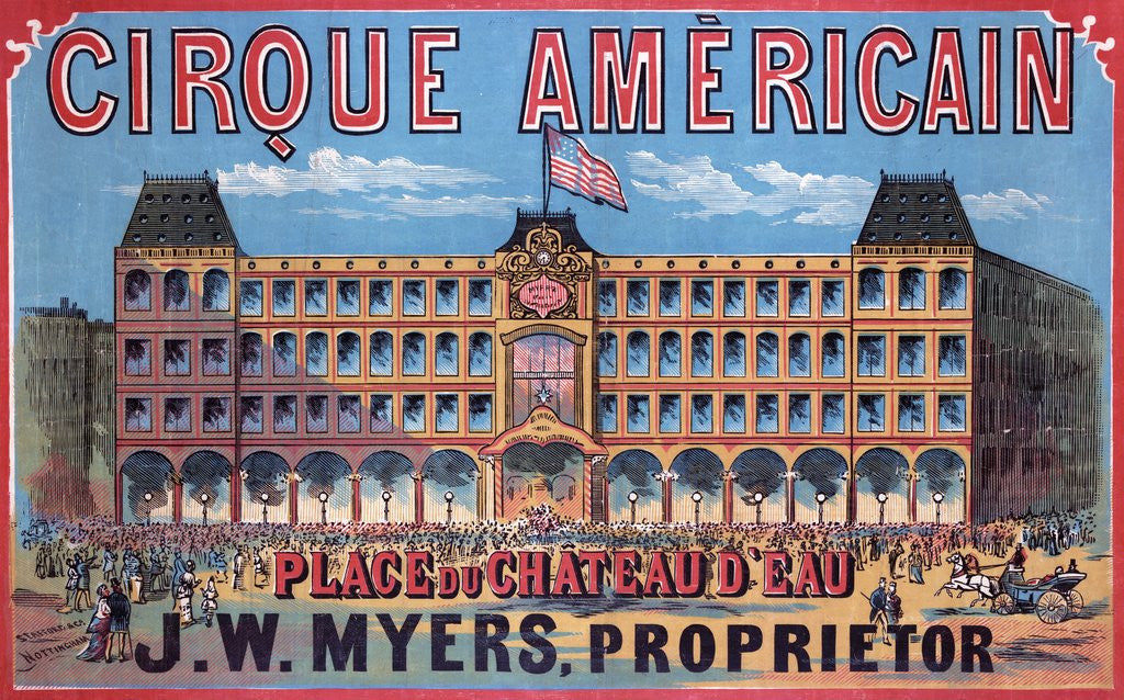 Detail of Cirque Américain - Place du Chateau d'Eau by Anonymous